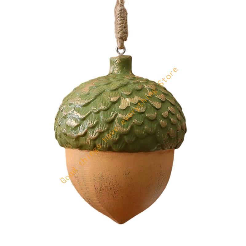 Retro Wooden Acorn Christmas Ornament User Friendly Holiday Decorations For Home Tree Window Mantels Decoration 55KF
