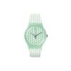 Quartz Movement 30M Waterproof Mint Green Fashion Watch 41Mm Green Dial Plastic Case Silicone Strap Unisex Watches SUOG108