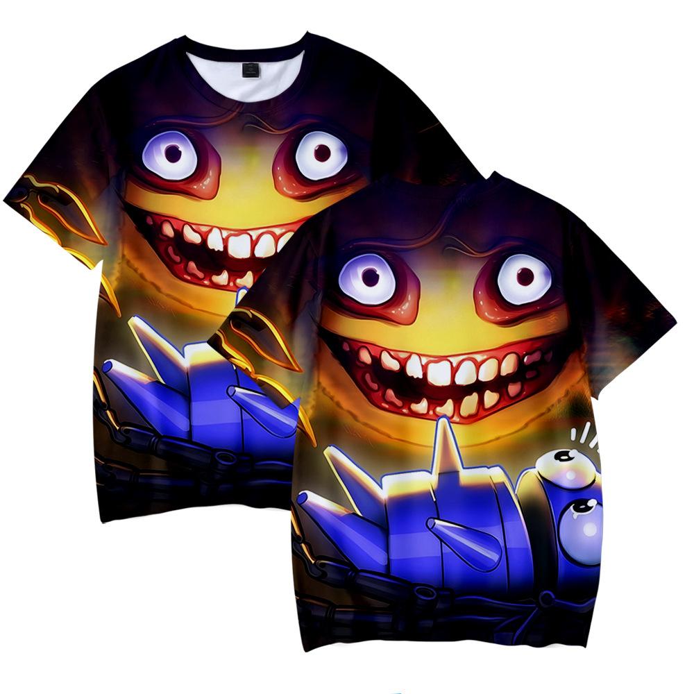 R.E.P.O Women Men's T-shirts Cartoon Shirt R.E.P.O Printed O-Neck Oversized Short Sleeves Fashion Mens Clothing Streetwear