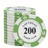 10pcs/lot Clay Las Vegas Poker Chips 14g Set Casino Coins 40mm Coin Poker Chips Entertainment Dollar Coins Card Game LasVegas