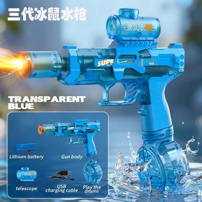 Automatic Shooting Watergun Electric Water Gun High Pressure squirt gun Summer Outdoor Beach Pool Garden Fight Toy Gun Kids Gift