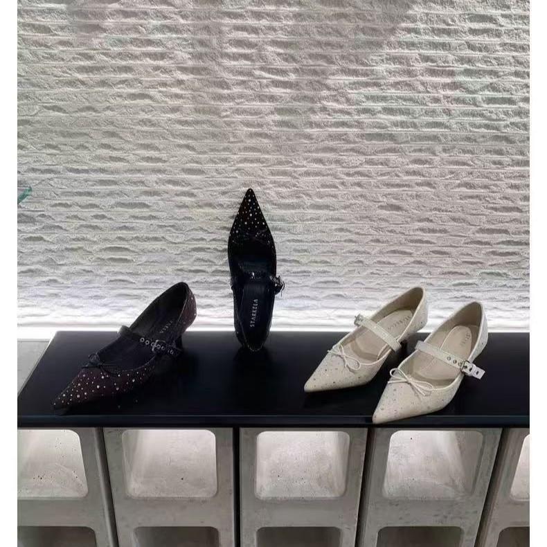 2025 spring and autumn new fashion versatile inner height increase Mary Jane shoes shallow mouth word with versatile single shoes women