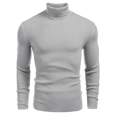 Autumn and Winter Sweater European and American Men's  Knitwear Men's Turtleneck Sweater Long-sleeved Pullover Sweater