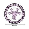 Contemporary Female Reproductive Art Brooch Shining Alloy Pin Trendy Uterus Badge Accessory For Special Occasions