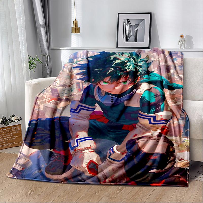29 Style My Hero Academia Deku Bakugou Cartoon Anime Soft Flannel Blankets,Throw Blanket Comfortable for Beds Sofa Home Bedroom