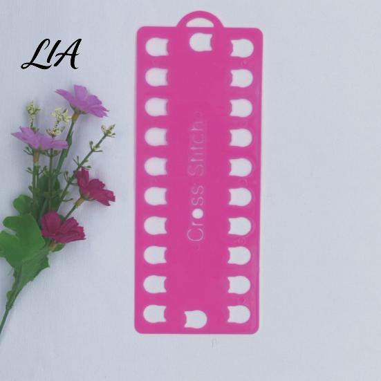 Portable Thread Organizer 5Pcs 20-Hole Embroidery Floss Organizer, Plastic Winding Board, Cross Accessories Stitch Holder Plate, Bobbin for