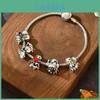 Bracelet Métal Fantôme et Faucheur d'Halloween avec Design Gothique pour Cadeau Unisexe