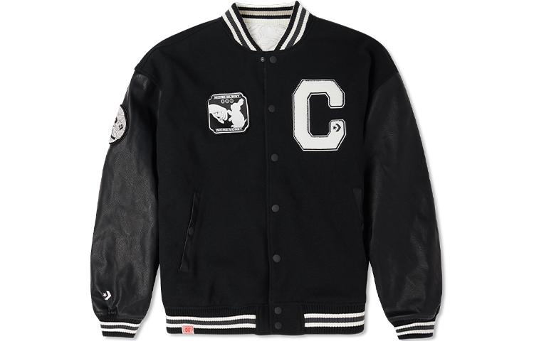 Converse CNY Baseball Jerseys Men s Black Baseball Collar Moderate Straight Fit 10025502-A02 M