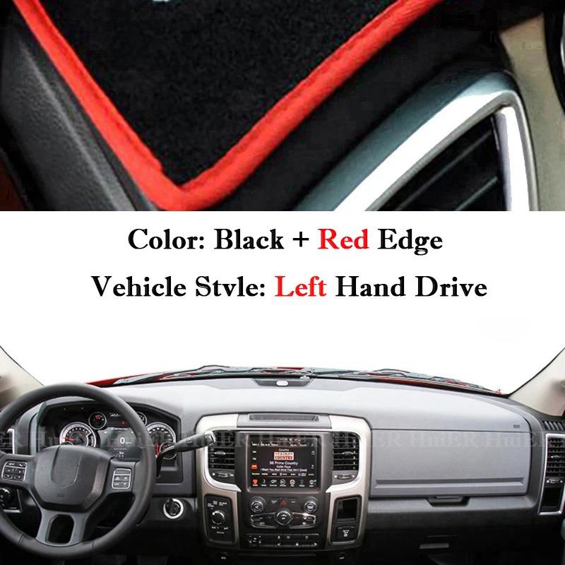 For Dodge Ram 1500 2500 3500 2010-2018 Car Dashboard Cover Dashmat Dash Board Sun Shade Anti-UV Pad Carpet Interior Accessories