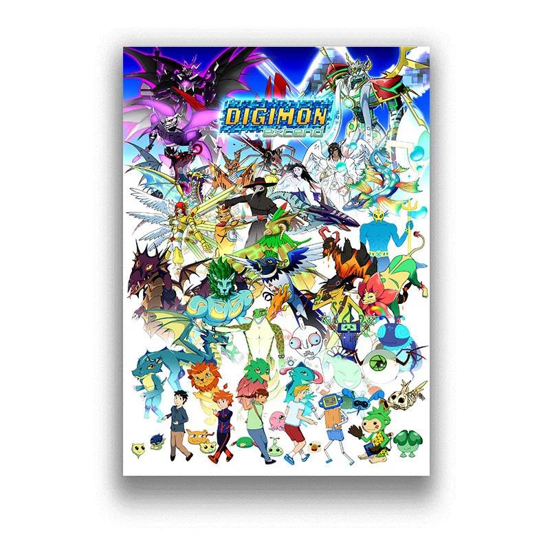 Japan Anime Digimon Adventure Tri Comic Filmdruck Kunst Leinwand Poster Für Wohnzimmer Dekoration Heim Wanddeko Bild