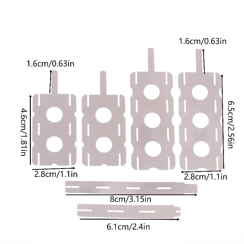 30 Pcs 18650 Lithium Battery Nickel Sheet 5Set Polygonal Battery Nickel Sheet For Spot Welding Machine Batteries Connection Sheet