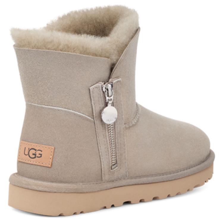 UGG Saueskinn Varm Sklisikker Retro Plysj Allsidige Korte Snøstøvler Dame Støvler Brun 1112481-GOA