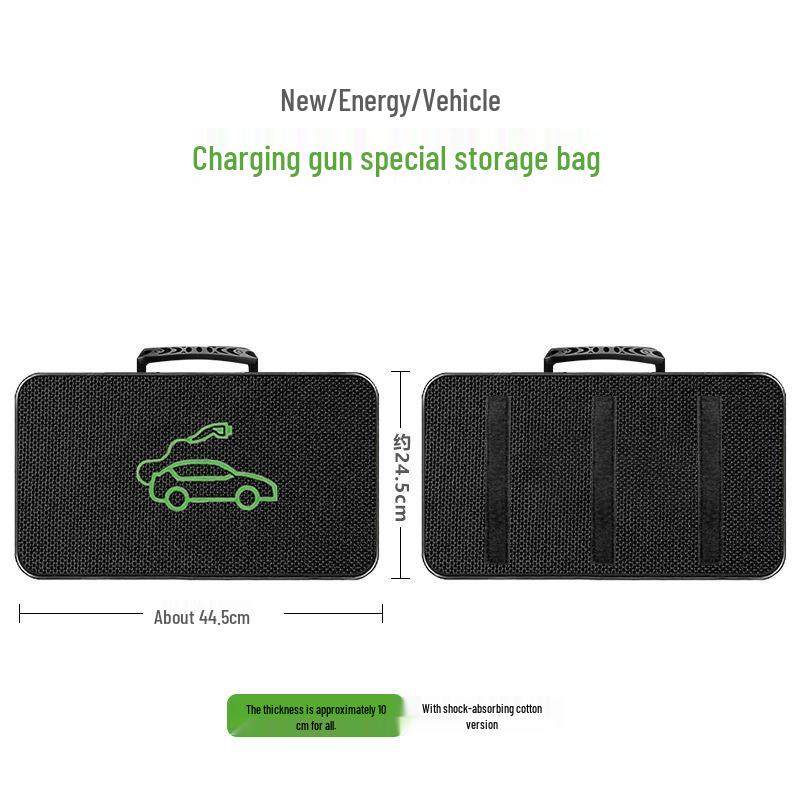 Portable Waterproof Charging Cable Storage Bag - Flame Retardant & Shockproof for EV Chargers