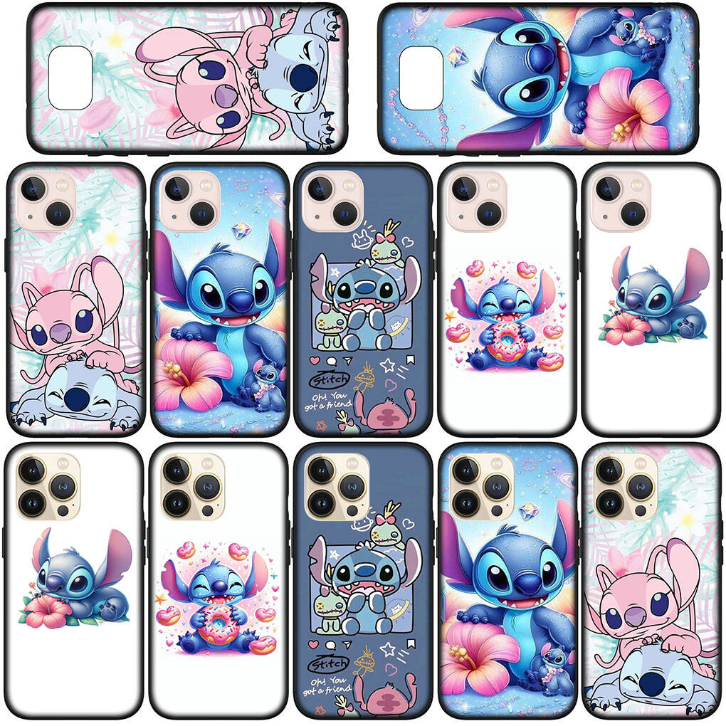 for Samsung Galaxy S25 S24 S23 iPhone 17 16 15 Xiaomi Redmi Note 14 13 12 11 Plus Pro Max XR A37 A57 Phone Case Cute Lilo Wallpaper Stitch OPPO Huawei