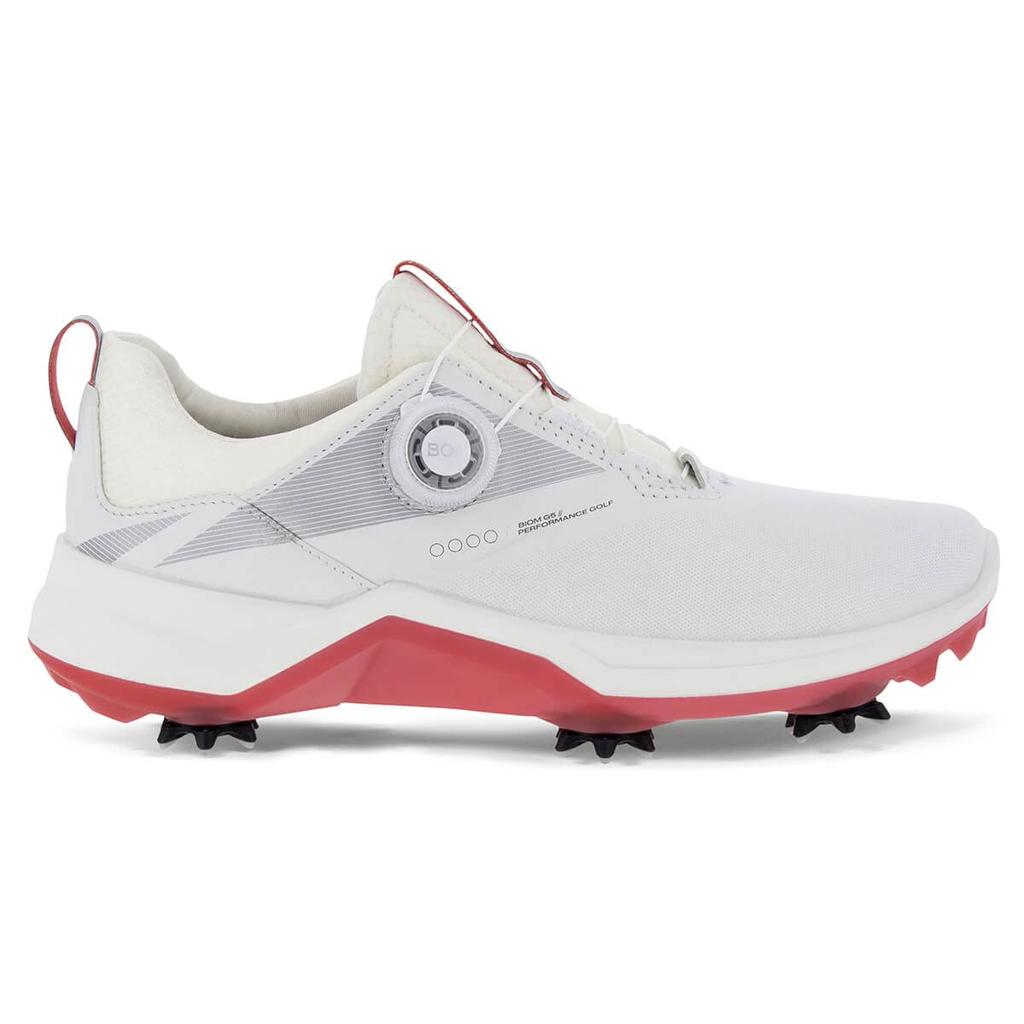 ECCO Biom G5 Waterproof Golf Size Women's Shoes, White, 24.5cm