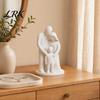 Office Desk Ornament Family of 3 Figurine, 3D Printed Parents And Kids Statue, Minimalist Desktop Ornaments Abstract Sculpture for Living Room Bedroom