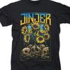 Retro Jinjer Band Skull Album T Shirt Black All