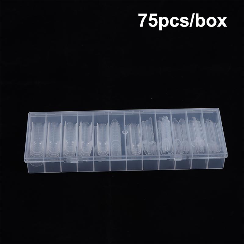 30/60/75/150 Stück Französische Dual-Formen 15 Größen Klar Wiederverwendbar Nagelverlängerung Builder Gel Französische Spitze Maniküre-Werkzeug DIY Kunst Salon