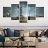 5Pcs Virgin Mary Angel Statue Decor Canvas Picture Wall Art 5 Pieces Pictures Paintings No Framed Poster HD Print Modern