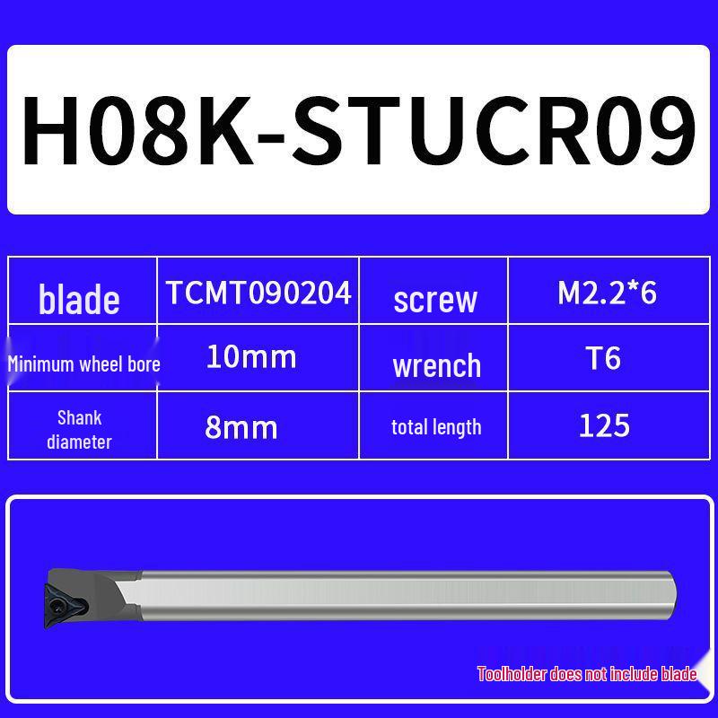 Seismic Lathe Tool Holder – High-Speed Steel for Small Internal Holes H10K-STUCR09/H16Q-STUCR11