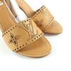 Sandálias LOUIS VUITTON Impecáveis linha horizon couro bege Feminino 36 Usado