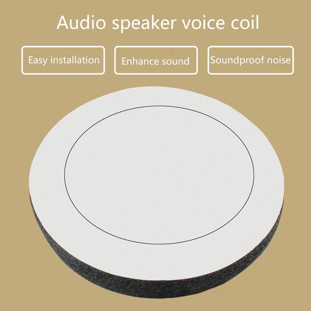 4Pcs 6.5 inch Universal EVA Self Adhesive Sponge High Rebound Waterproof Car Door Speaker Fast Rings Baffle Kit