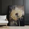 Goldene Pusteblume Goldene Pusteblume, 40X50 cm, Goldener Aluminiumrahmen, Mattes Papier 230 g/m²