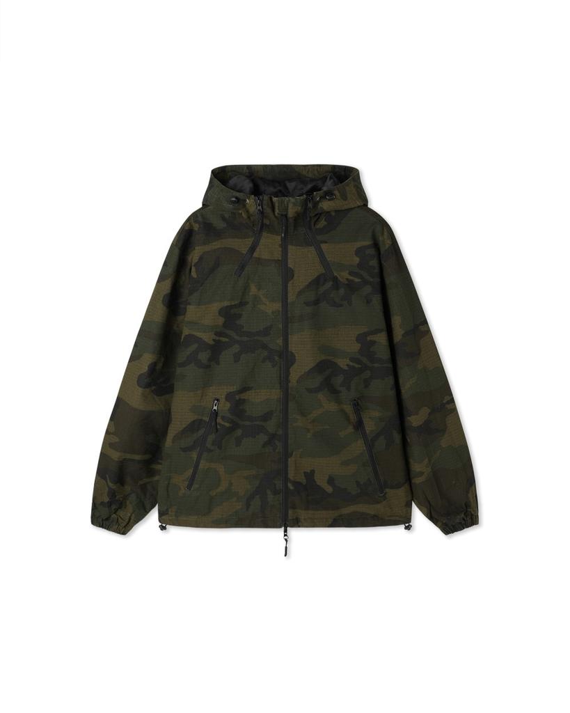 Apostrophe Comma Three-Way Camo Hooded Zip-Up Wind Jacket_Gray