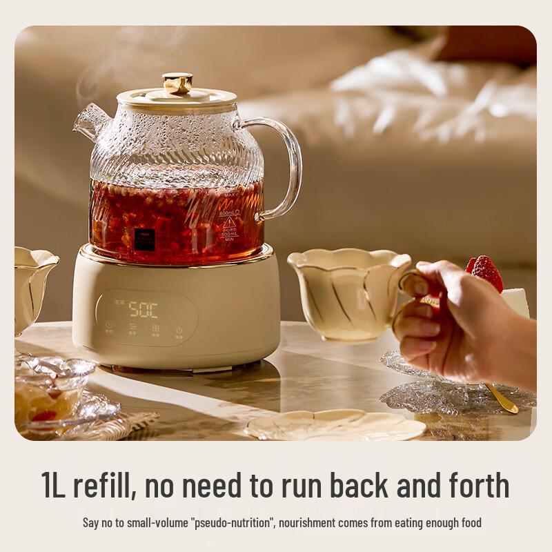 World Kitchen Corning 1L Glass Health Tea Kettle