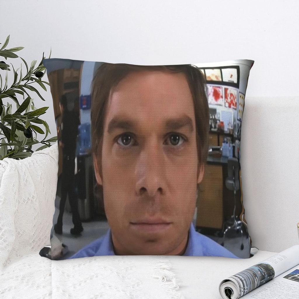 Hello Dexter Morgan Stare Printed Pillowcases Cushion Cover Throw Pillow Cover Warm Car Decoration Square Multi Size