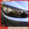 Auto Scheinwerfer Scheinwerfer Augenbrauen Augenlider Aufkleber Trim Abdeckung für Volkswagen VW Golf 6 MK6 VI GTI GTR GTD 2008 - 2013