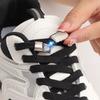 New Magnetic Lock Shoelaces Without Ties Kids Adult Elastic Laces Sneakers 8mm Thick Flats No Tie Shoe Laces Shoes Accessories