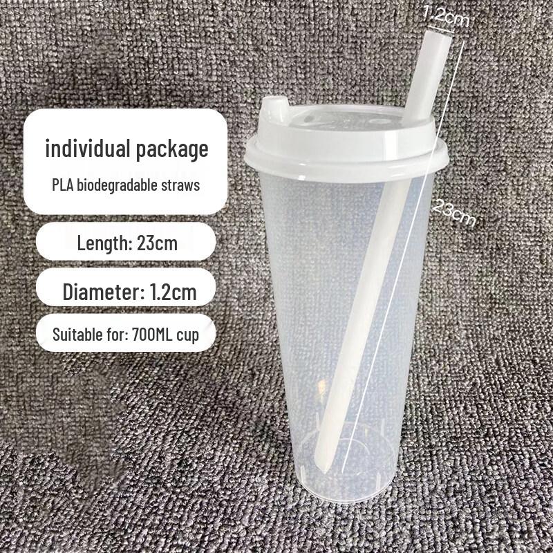ZISIZ PLA Biodegradable Individually Wrapped Straws