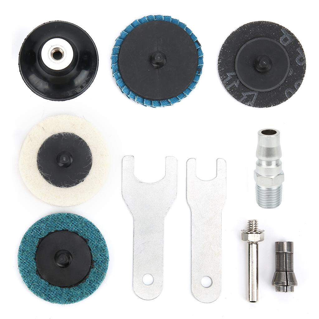 Engraving Machine 90 degrees Bend Angle Pneumatic Grinding Polishing Tool with Emery Disk ‑315BS