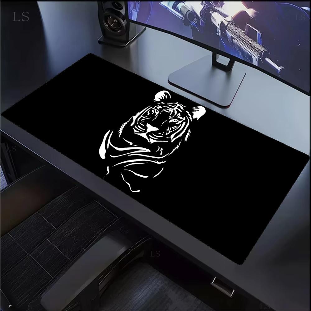 Lion Tiger Mouse Pad Non-slip HD Print Large Size 900x400mm Desk Mat Rubber Computer Rug Gamer Mouse Pads PC