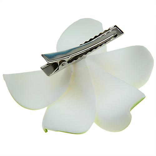 Women Girls Foam Plumeria Flower Hair Clip