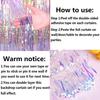 Shiny Corlorful Metallic Tinsel Foil Fringe Curtains Photo Booth Props for Engagement Bridal Shower Celebration Party Decoration