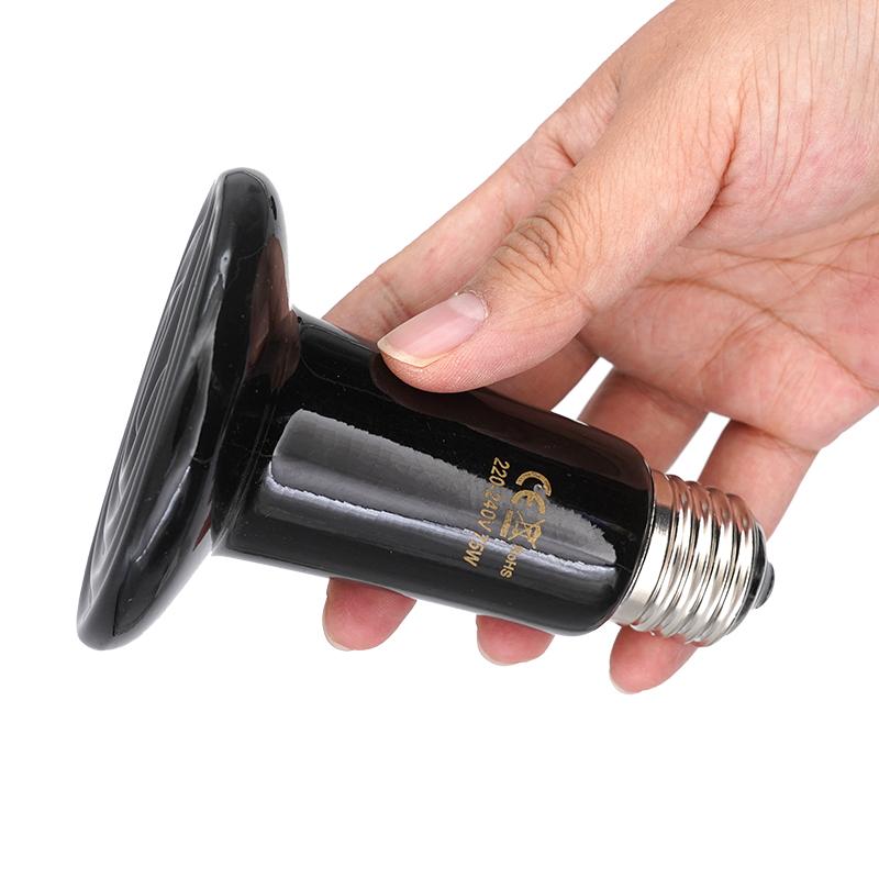25W 50W 75W 100W 150W 200W Far Infrared Pet Heating Lamp Ceramic 110V 220V Reptile Turtle Brooder Bulb Heat Emitter Light Bulb