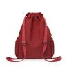 Lightweight Drawstring Pocket Solid Color Sports Backpack Women's Large Capacity Fitness Drawstring Backpack