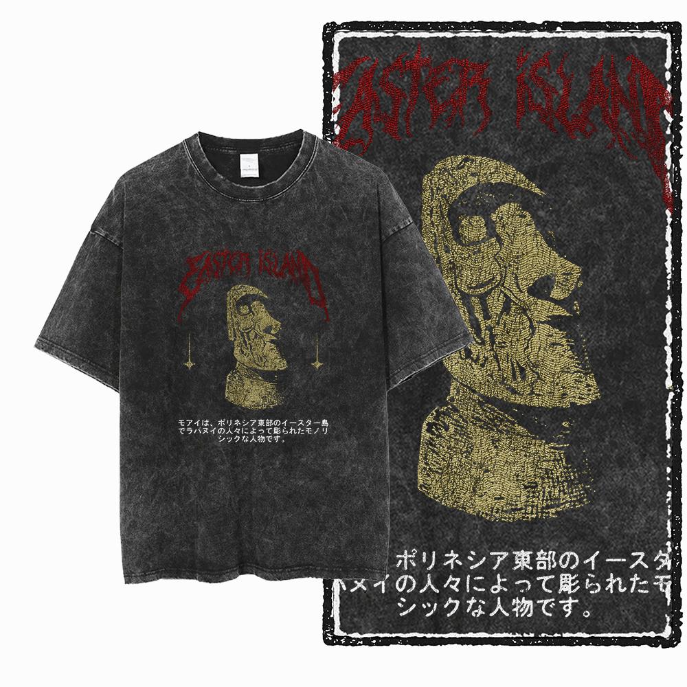 U1 STREE THEME Exclusive Graphic Unisex Cotton Acid Washed T Shirt Cool Vintage Streetwear Men Tshirts Big Size Tee for men