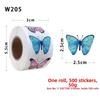 Butterfly Flower Decorative Stickers Flower Creative Craft Supplies Butterfly Stickers 2.5cm Diameter Ample Supply