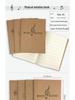 Slim Kraft Paper Notebooks - A4/A5 Lined & Blank, B5 Grid, for Students