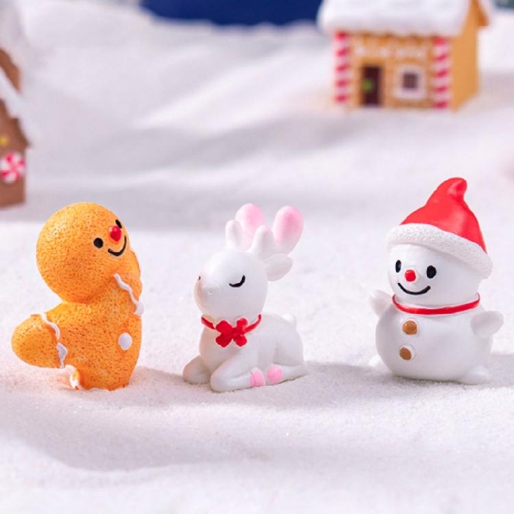 Obrutbar Julkristallkula Prydnad Jultomte Snögubbe Harts Hantverk Kreativ Design För Hem Kontor Dekoration