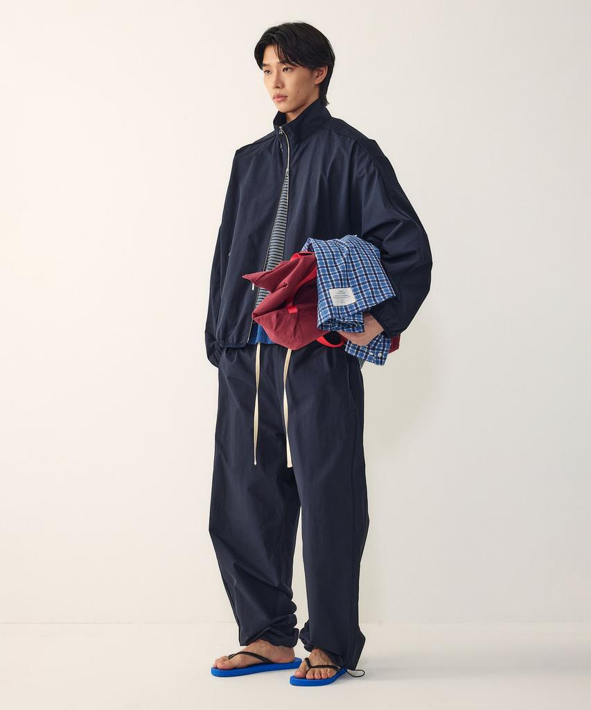 STUDIO TOMBOY [Men] Zipper Pocket Elastic String Set-Up Pants_Dark Navy 9156231557