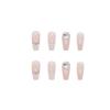 Artificial Nails Wearable Manicure Mature Ballet Manicure Nail Art Patch Mid-Length Three-Dimensional Highlights Diamond Heart