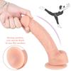 19cm Women's Bedroom Masturbator Liquid Silicone Dildo Real Feeling