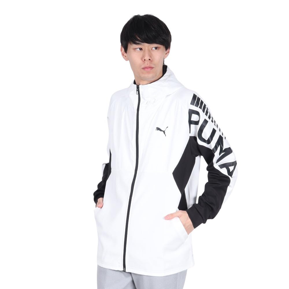 PUMA Elevated Training Knit and White Men's Jacket, Quick-Drying, Windproof, Breathable, 526113, Fall/Winter 2024, (02)