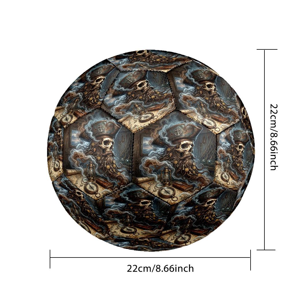 1pc Pirates Treasure Map Size 5 Soccer Ball Professional Match Training Football Indoor &Outdoor Sports Ball Training Ball Lightweight Durable y50