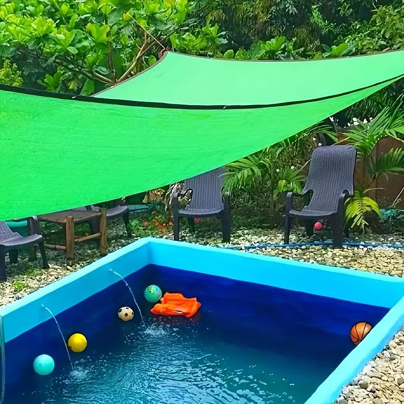 1PC UV Protection Outdoor Shade Cloth with Grommets Breathable & Lightweight Perforated Sun Shade Net for Patio Outdoor