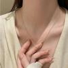 S925 Gold Double 8 Necklace - Exquisite Infinite Love Collarbone Chain